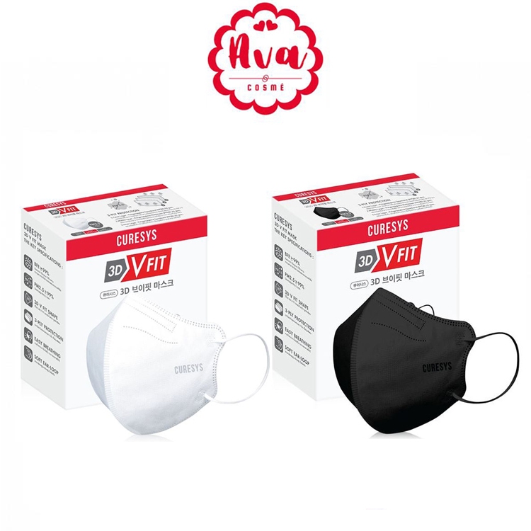 Curesys 3D V-fit mask เคียวร์ซิส หน้ากากอนามัยทรงวีฟิต (20 ชิ้น)
