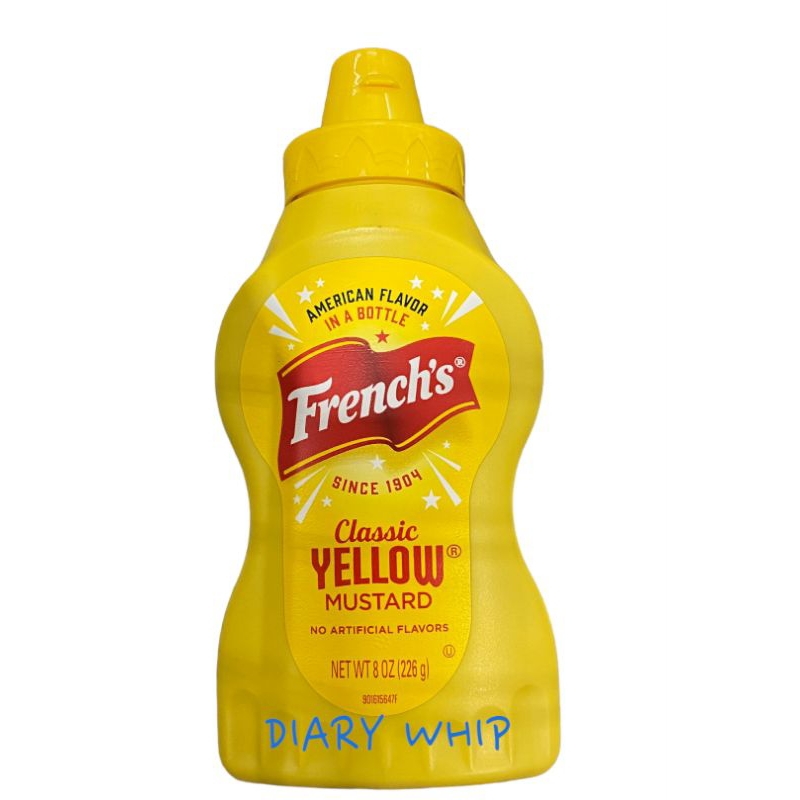 FRENCH'S  CLASSIC  YELLOW  MUSTARD  226 G. เฟร้นส์ คลาสสิค เยโล่ มัสตาร์ด 226 กรัม