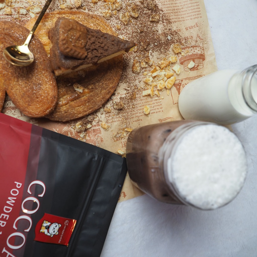 ผงโกโก้ 100% สูตรคลาสสิก 400 กรัม – สีเข้มสวย ไม่ติดเปรี้ยว คุ้มต้นทุน (Cocoa Powder 100% Classic) - 2