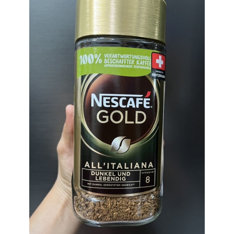 พร้อมส่ง​ Nescafe​ gold​ ALL ITALANA​ 200​กรัม