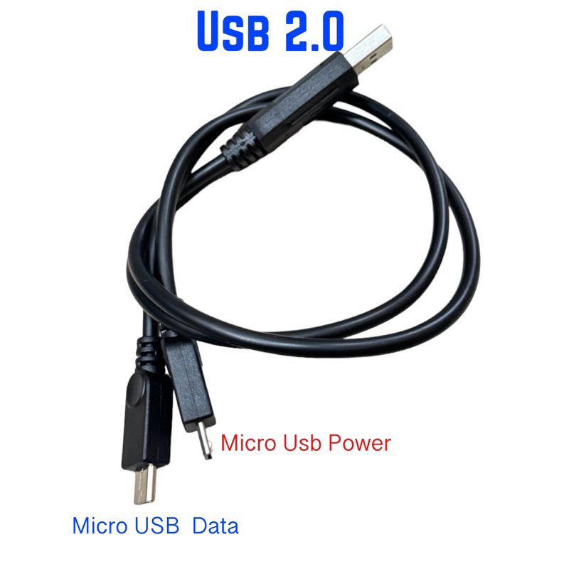 2 in 1 USB ชาย 2x Micro Y Splitter สายชาร์จข้อมูล USB2.0 สำหรับ Android สมาร์ทโฟนแท็บเล็ต dual Micro USB