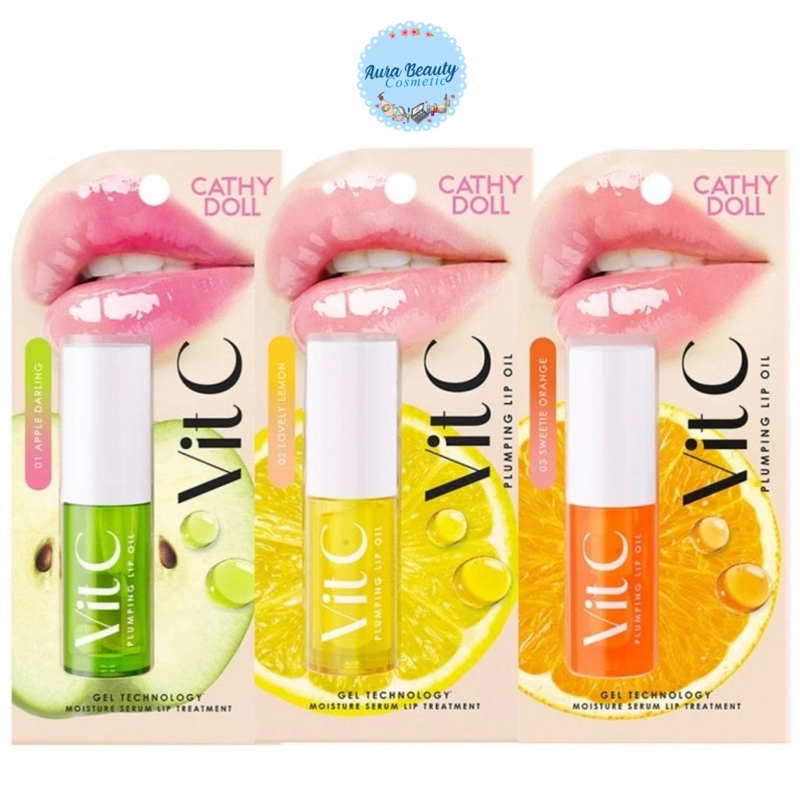 Cathy Doll Vit C Plumping Lip Oil 2.4g ลิปออยล์ พลัมปิ้ง วิตซี