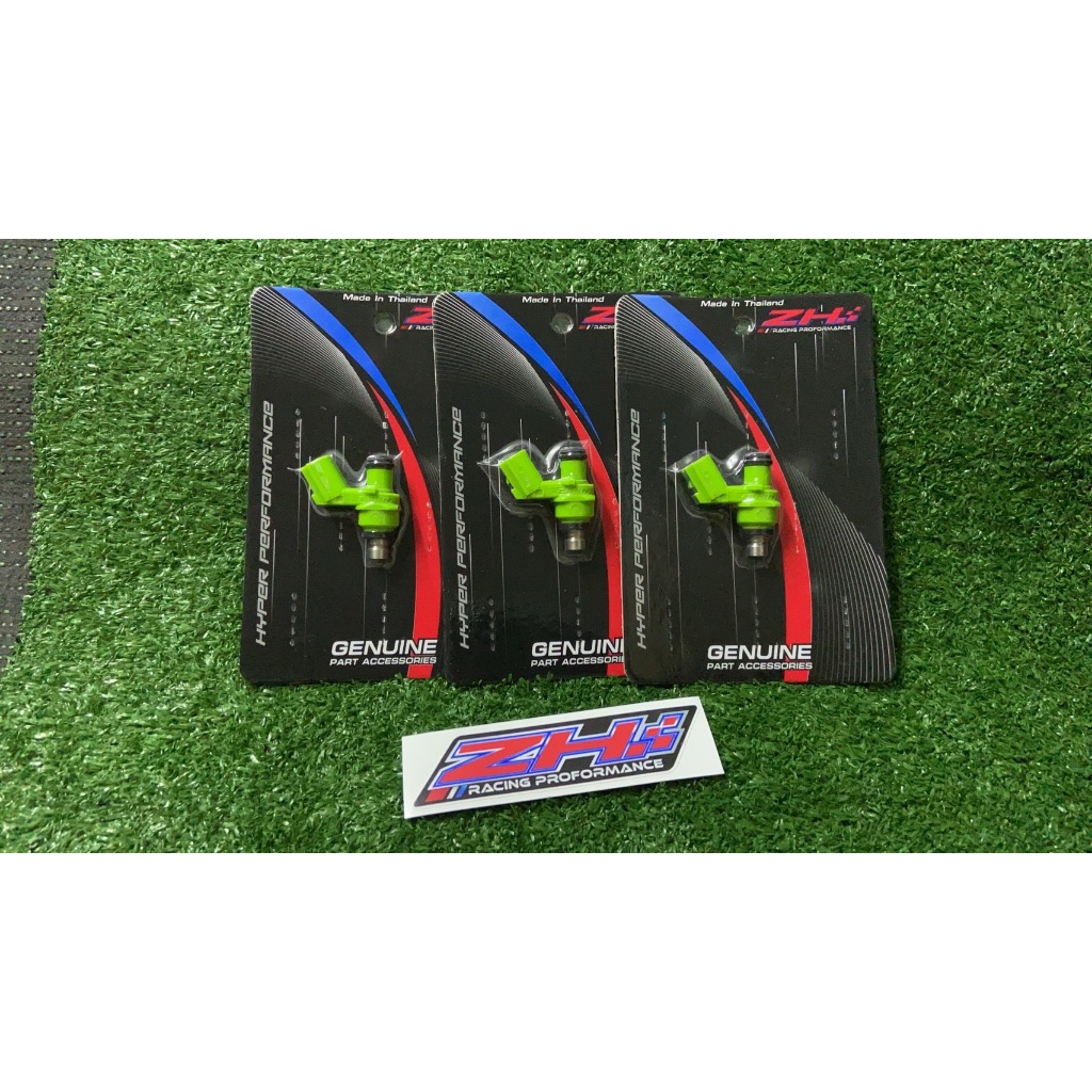 (ZH)(สีเขียว) หัวฉีดแต่ง HONDA  S4 ปลั๊กใหญ่ WAVE-110i/WAVE-125iNEW/MSX-125 130 cc- 450 cc.