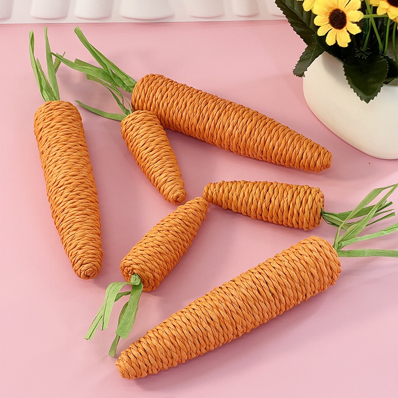 PEKO PET&CAT ของเล่นแมว แครอทเชือก มี 2 ขนาด ลับเล็บแมว ขัดฟันแมว ของเล่นสำหรับแมว