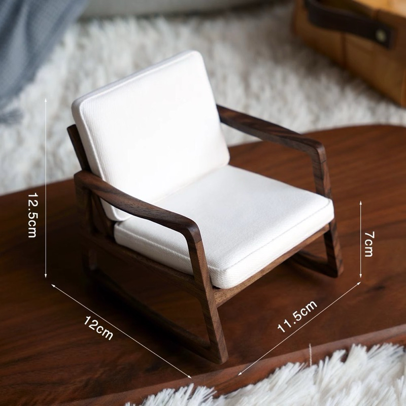 Model เก้าอี้โยก Luxury รุ่น Fd120 ขนาด 1:6 เฟอร์นิเจอร์ตกแต่งบ้านตุ๊กตา blythe บาร์บี้