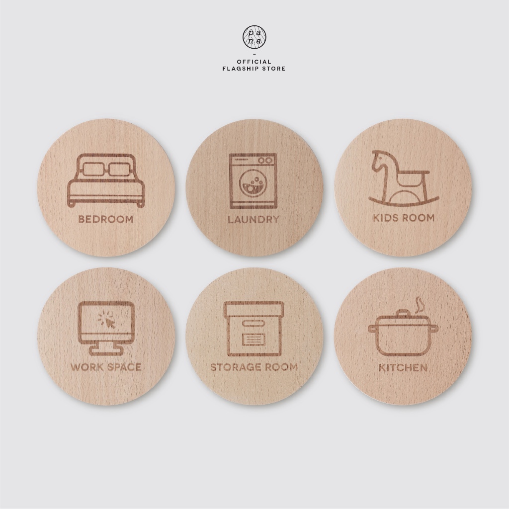 Pana Objects SIGNAGE : ป้ายห้องต่างๆในบ้าน