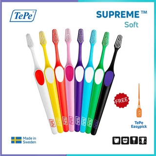 แปรงสีฟัน Tepe made in Sweden แถมแปรงซอกฟัน