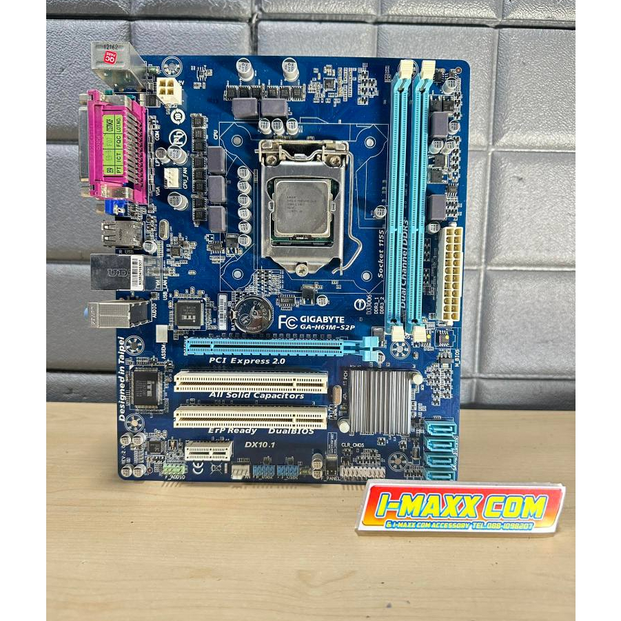 เมนบอร์ด LGA1155 GIGABYTE  คละรุ่น รองรับเจนที2-3  มือสองสภาพดีเเถมฟรี CPU i3