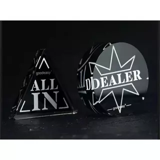 ALL IN / DEALER Texas hold 'em อุปกรณ์เสริมเกม ที่มีคุณภาพสูง อะคริลิค
