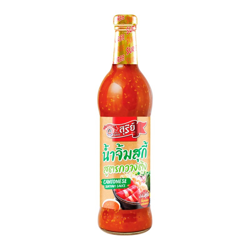 สุรีย์ น้ำจิ้มสุกี้ยากี้ สูตรกวางตุ้ง ขวดใหญ่780 กรัม cantonese sukiyaki sauce