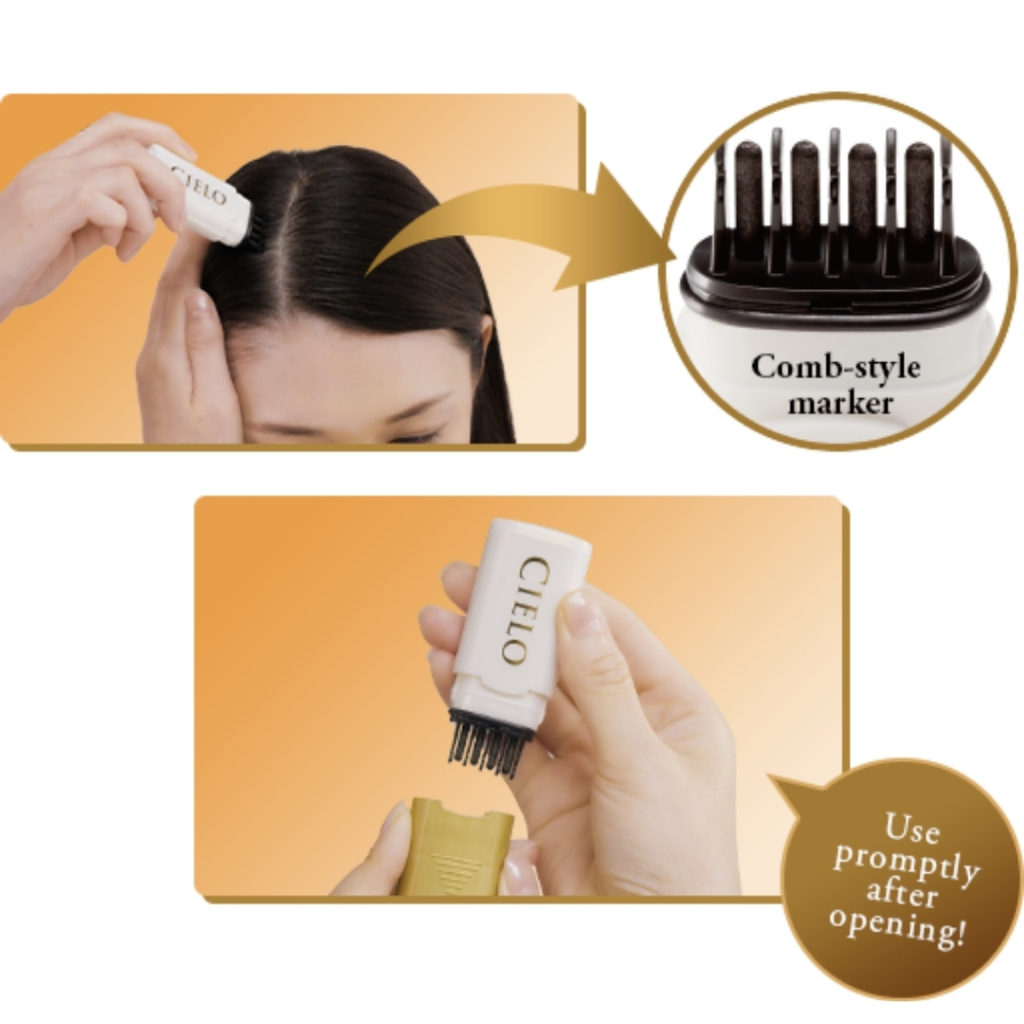 สินค้าญี่ปุ่น หวีปิดผมขาวแบบเร่งด่วน Hoyu Cielo 1day ย้อมผม ทำสี ผมหงอก