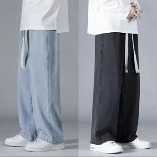 กางเกงยีน ทรงหลวม สไตล์เกาหลี แฟชั่นสำหรับ ผู้ชาย M-2XL
