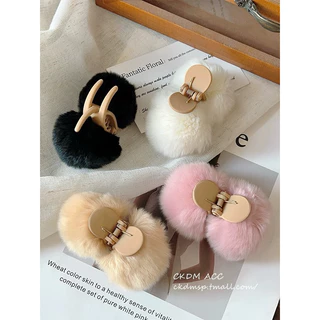 Fur Ball กิ๊บติดผมปอมปอม ลูกกลม ขนฟู ละมุน น่ารัก กิ๊บหนีบผม กิ๊บเกาหลี