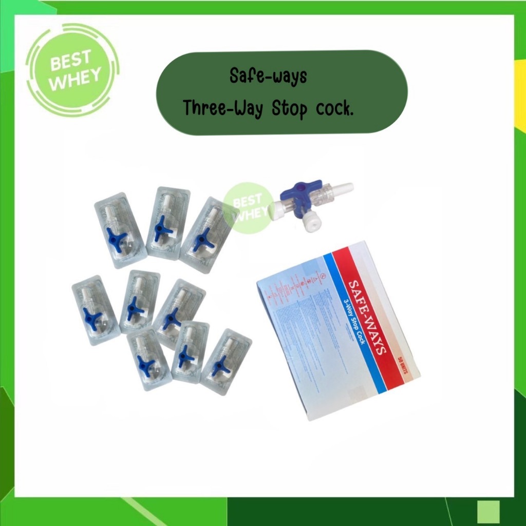 (แบ่งขาย) Safe-ways ทรีเวย์ Three way สามทาง 3 Way ข้อต่อ สายน้ำเกลือ Three-Way Stopcock.