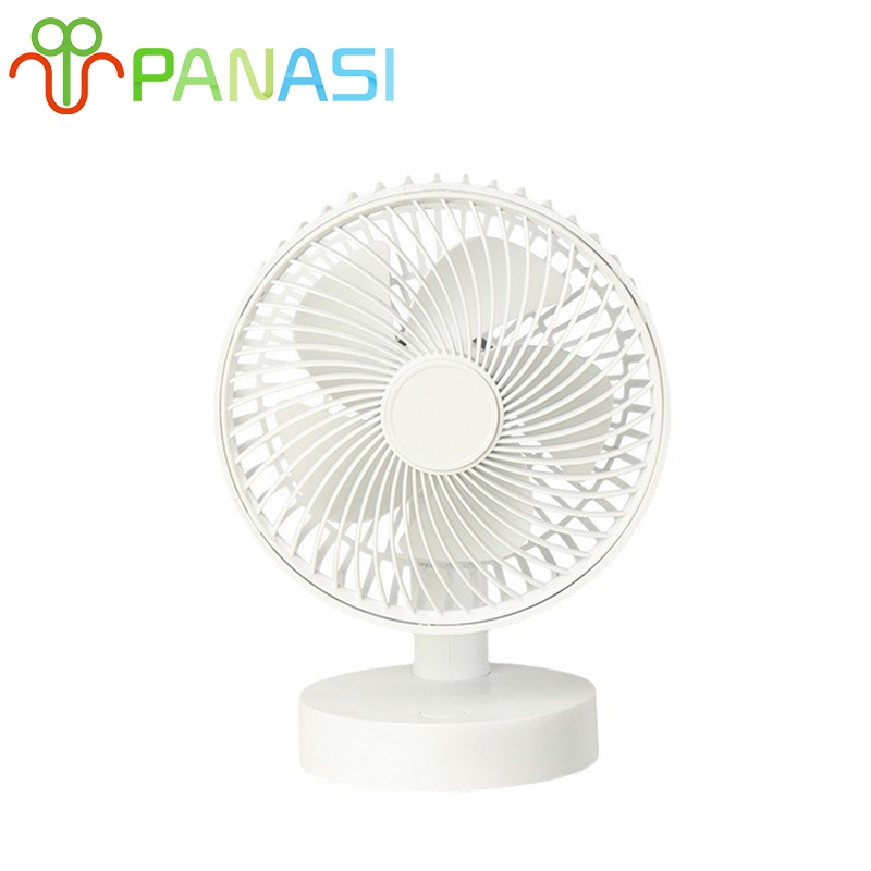 Panasi พัดลมตั้งโต๊ะ 6นิ้ว พัดลมพกพา พัดลมเอนกประสงค์ พัดลมขนาดเล็ก ชาร์จUSBพัดลมตั้งโต๊ะชาจไฟได้