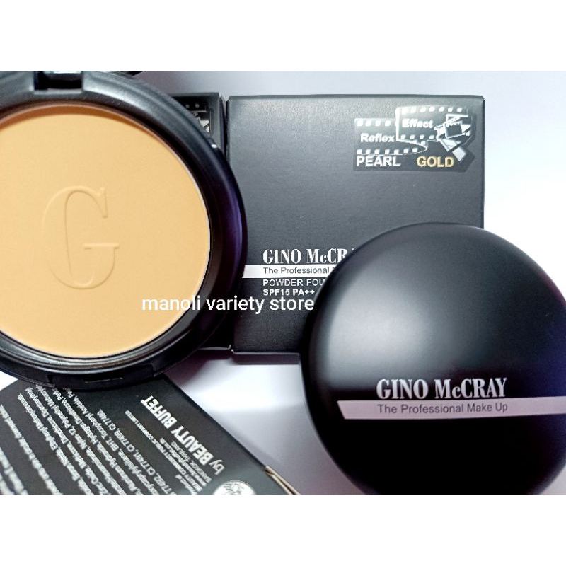 แป้งทองคำ {ราคาพิเศษ ล๊อตใหม่ มีวีดีโอ} {ของแท้} GINO McCRAY The Professional Beauty Buffet แป้ง 11g