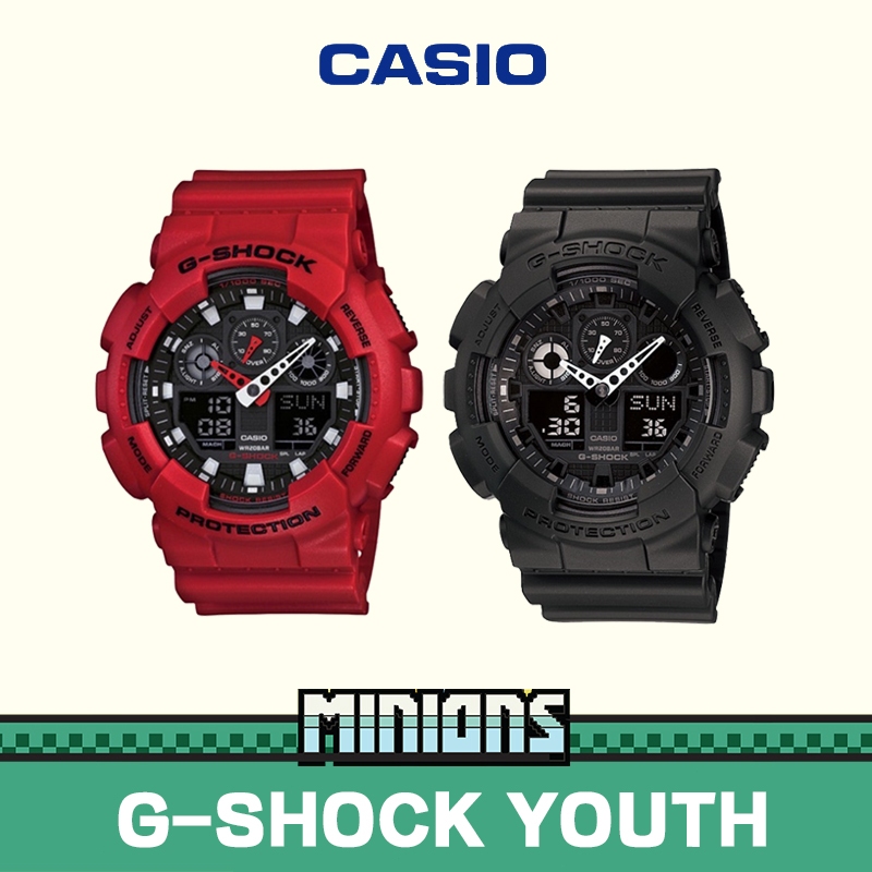 100%แท้ Casio G-SHOCK Casio G-SHOCK GA-100-1A1/GA-100B-4A