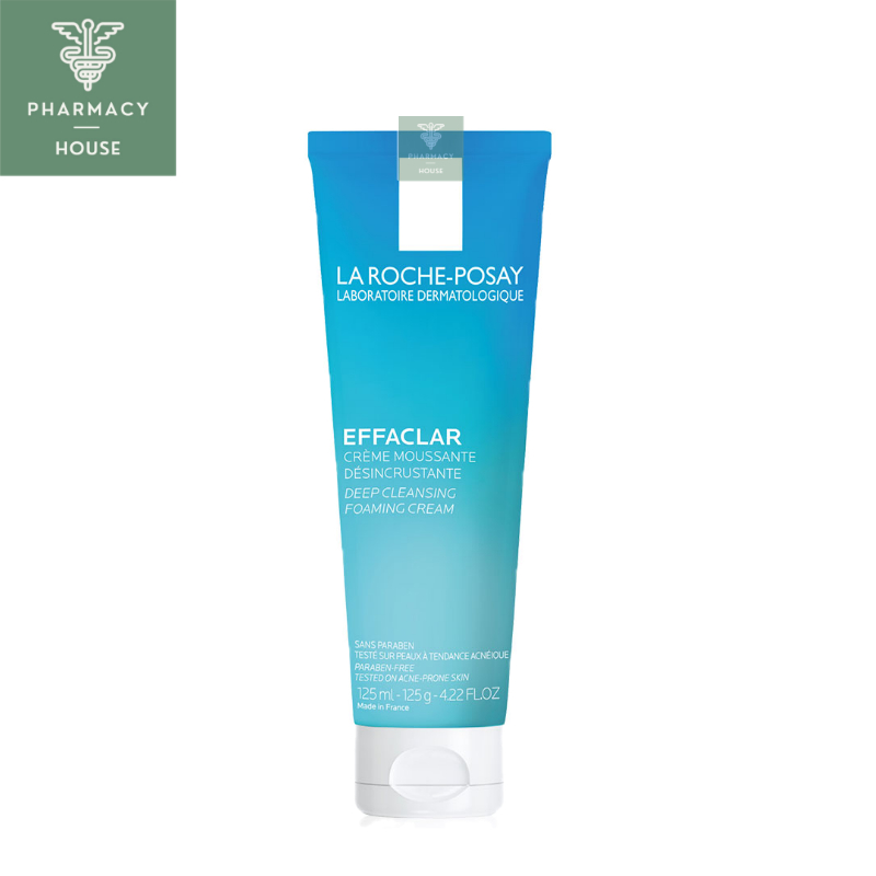 La Roche Posay Effaclar Deep Cleansing Foaming Cream 125 ml. โฟมล้างหน้า