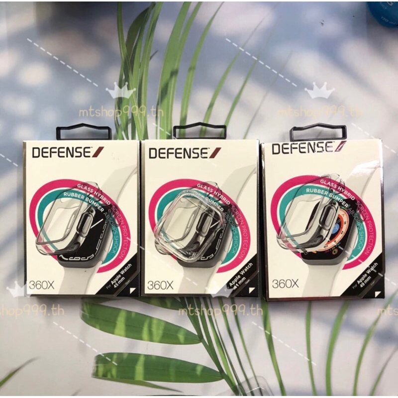Defense 360X เคสใสคลุมหน้าปัด Case Defense 360X ของแท้ A pple watch series4/5/6/SE/7/8 (41/45/49mm)