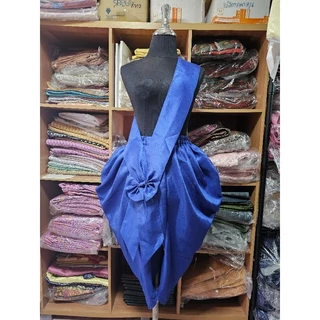 โจงกระเบนสำเร็จรูปไหมนิ่มพร้อมผ้าคาดโบว์สำเร็จ