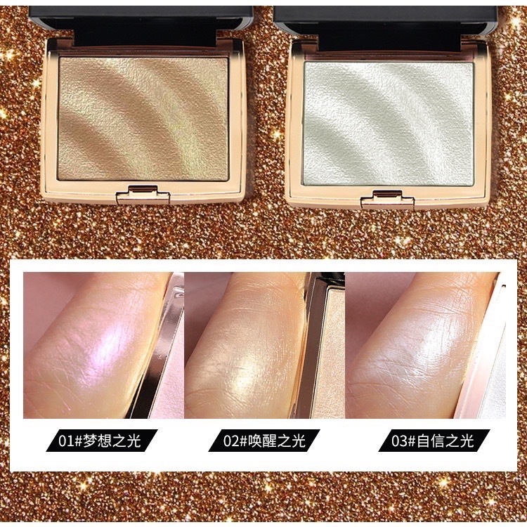 N425 HOJO ไฮไลท์หน้าเงา หน้าฉ่ำวาว ผิวโกลว์ หน้าเรียว มีมิติ เม็ดสีชัด ติดทนนาน