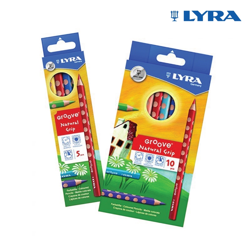 ดินสอสีไม้แท่งสามเหลี่ยมจัมโบ้ (LYRA Groove Jumbo Colored Pencils)