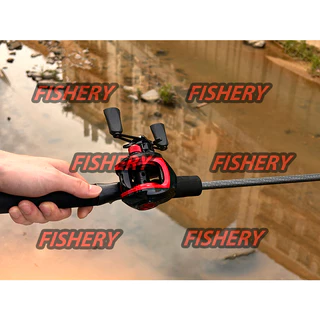 Fishing Rod Set คันเบ็ดครบชุด ชุดคันเบ็ดและรอกตกปลา 1.8 เมตร/6FTคันเบ็ดและอัตราทดเกียร์ 7.2: 1 18 + 1BBรอกเบสหยดนํ้า รอก