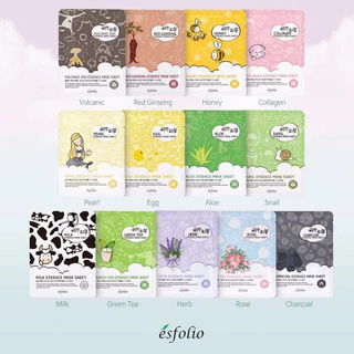 [ซอง] เอสโฟลิโอ เอสเซนส์ มาส์ก ชีท มาส์กเกาหลี 25ml Esfolio Essence Mask Sheet 25ml