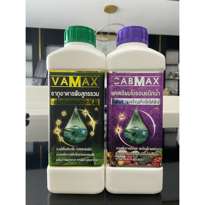 ปุ๋ยน้ำ ยกลัง Vamax Cabmax ธาตุอาหารรวม + แคลเซียมโบรอน (โปรสุดคุ้ม ซื้อ 1 แถม 1 )