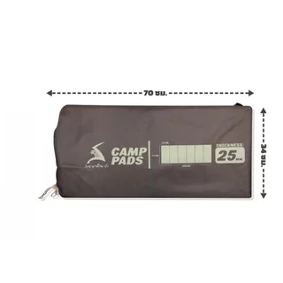 PRO Field and Camping แผ่นปูรองนอนสี 25 มิล. สีCHOCOLATE