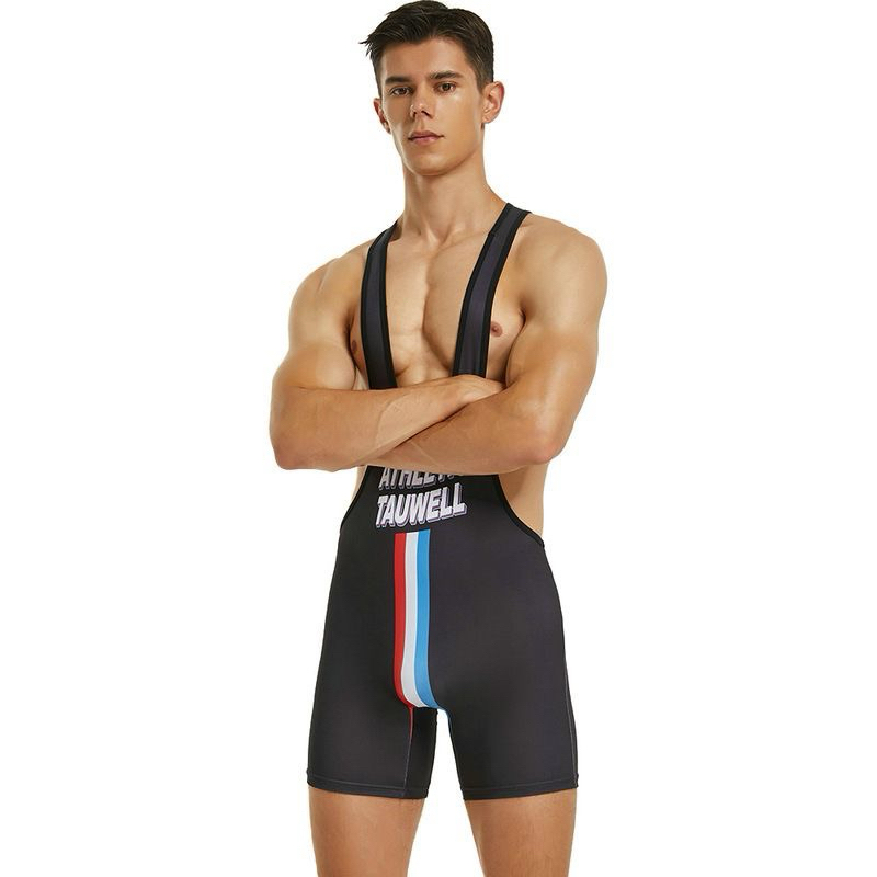 บอดี้สูทแขนกุดผู้ชาย คอเว้ายาว เนื้อผ้ากระชับใส่สบาย พร้อมรูระบายอากาศ ใส่สบาย เข้ารูปและคล่องตัว สินค้าพร้อมส่ง