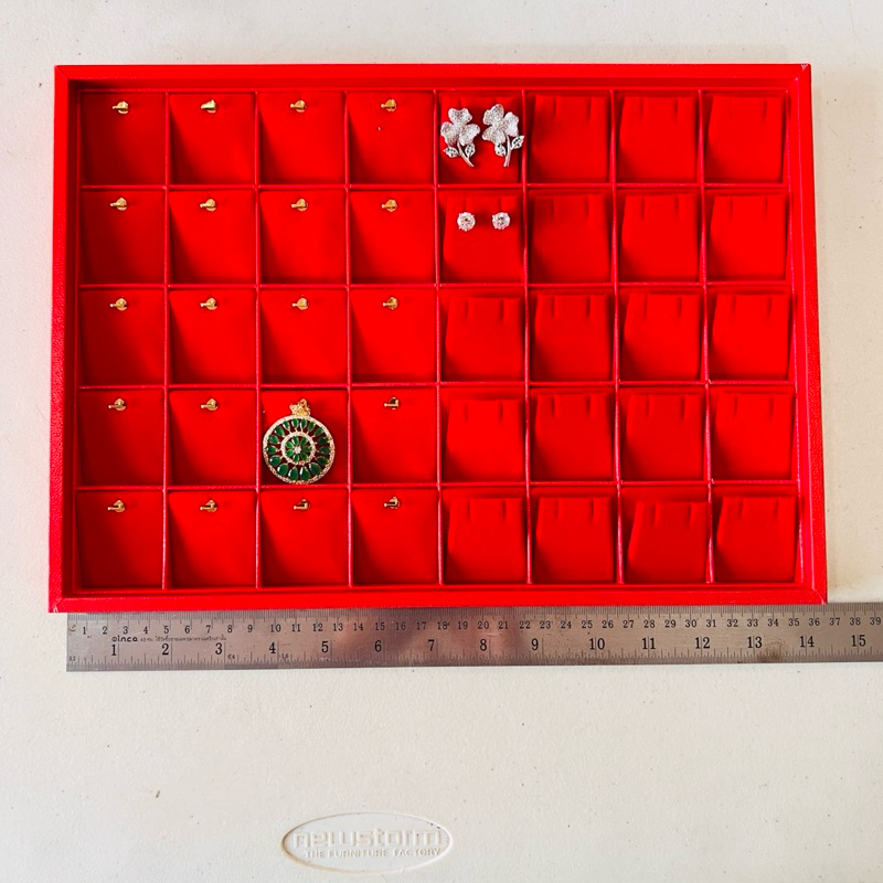 ถาดใส่จี้ ถาดใส่จี้และต่างหู ขนาด 10x14 นิ้ว คนละโรงงาน กับที่เคยขาย สินค้ามาใหม่มีหลายแบบให้เลือก บรรจุขาย 1 ชิ้น/แพ๊ค - รูปที่ 5