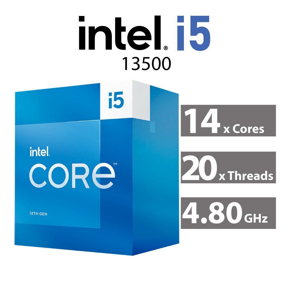 CPU (ซีพียู) INTEL CORE I5-13500 2.5 GHz (SOCKET LGA 1700) สินค้าใหม่ ประกันศูนย์ มือ 1 + ซิงก์พัดลม