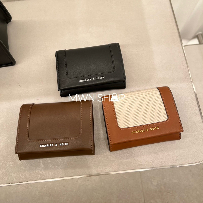 Charles&keith มีโค้ดลด30% daylla wallet กระเป๋าสตางค์ใบสั้น ของแท้จากชอป
