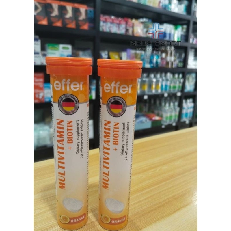 ผลิตภัณฑ์เสริมอาหาร effer multivitamin+biotin วิตามินรวมเม็ดฟู่