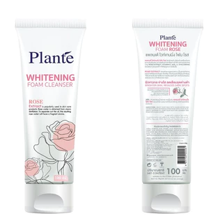 Plante โฟมล้างหน้า ขนาด 100 มล. (2 สูตร) ไวท์เทนนิ่งโฟมโรส & แอคเน่โฟมแอปเปิ้ล