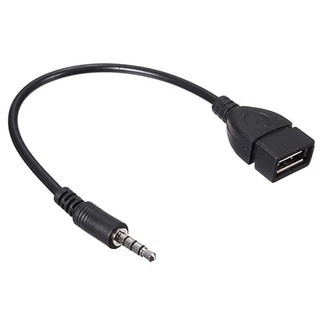 3 . 5 มม. Male Audio Aux - In - Track To Usb 2 . 0 Type A Female Otg C 26 อะแดปเตอร์เชื่อมต่อสายเคเบิ้ล สินค้าไม่รับคืน