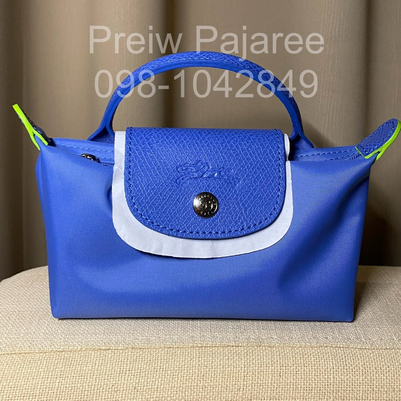 Longchamp mini pouch “cornflower”