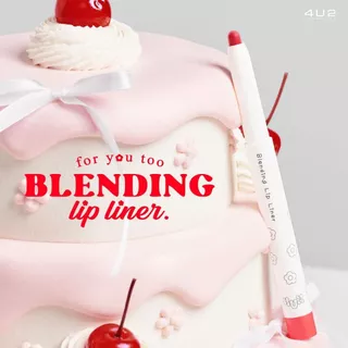 ถูก/แท้/มีไลฟ์ (2 ชิ้น 199.-) ดินสอเขียนขอบปาก 4U2 Blending Lip Liner โฟร์ยูทู ลิป 4U2 ลิปไลเนอร์ เขียนขอบปาก เบลอของปาก