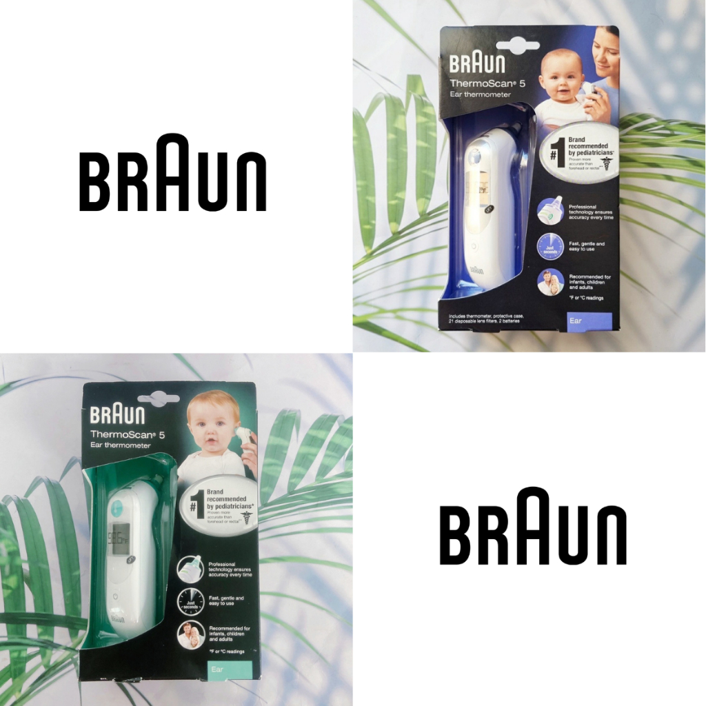 (Braun®) ThermoScan® 5 Ear Thermometer เครื่องวัดอุณหภูมิ ทางหู เทอร์โมมิเตอร์ ดิจิตอล สำหรับเด็ก - ผู้ใหญ่