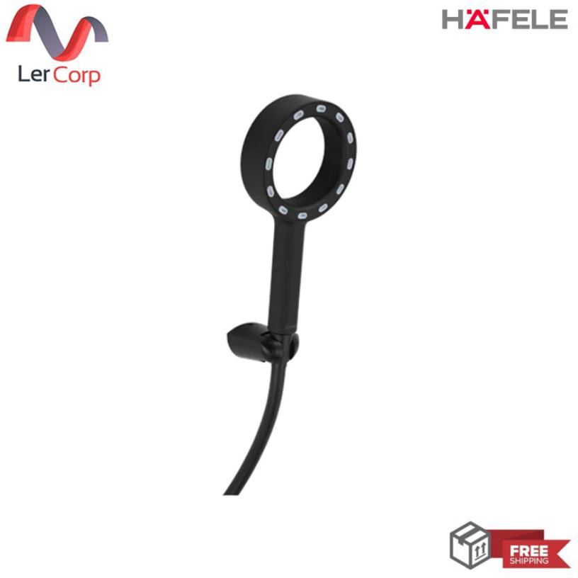 (Hafele) ชุดฝักบัวสายอ่อน X-Jet สีดำ (495.60.660)