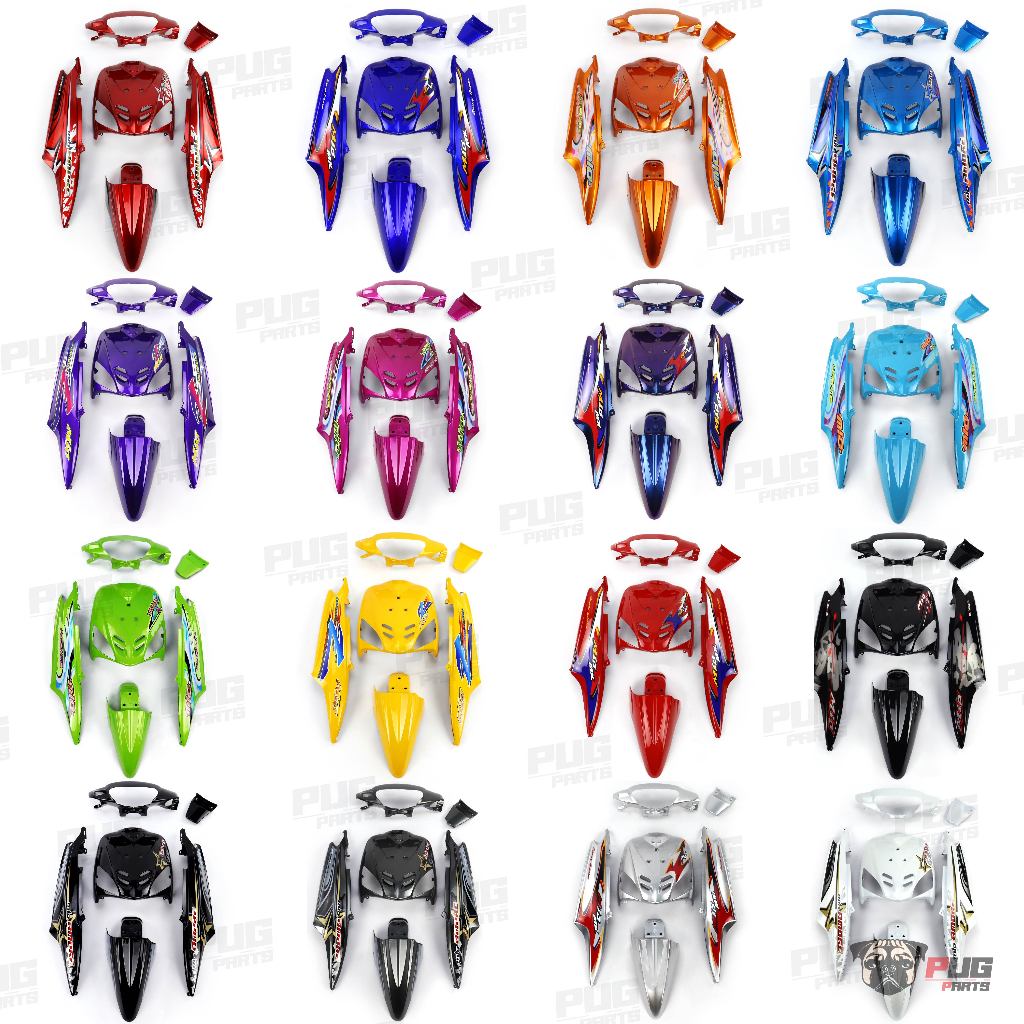 PUGParts ชุดสีMio เก่า (ชุด6ชิ้น) ชุดสีมีโอเก่า ชุดสีมีโอ รุ่นแรก ชุดสีมีโอ1 ตัวเก่ารุ่นแรก ชุดสีมีโอตัวเก่า