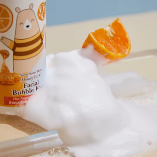 [1 แถม 1] HONEI V BSC โฟมมูสล้างหน้า BUBBLE FOAM 160ml. สูตรน้ำผึ้ง & วิตามินซี ผิวกระจ่างใส เปล่งประกาย