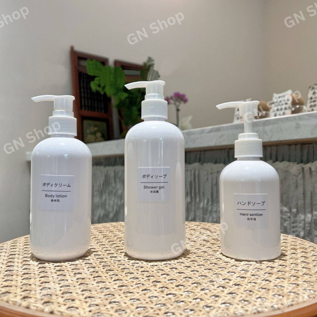 ขวดปั๊มใส PEGT ดีไซน์กลมเรียบหรู ขนาด 250ml, 350ml, 500ml