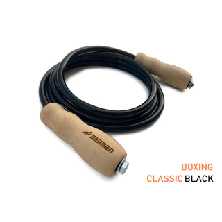 เชือกกระโดดนักมวย BIGMAN สีดำ รุ่น Super black