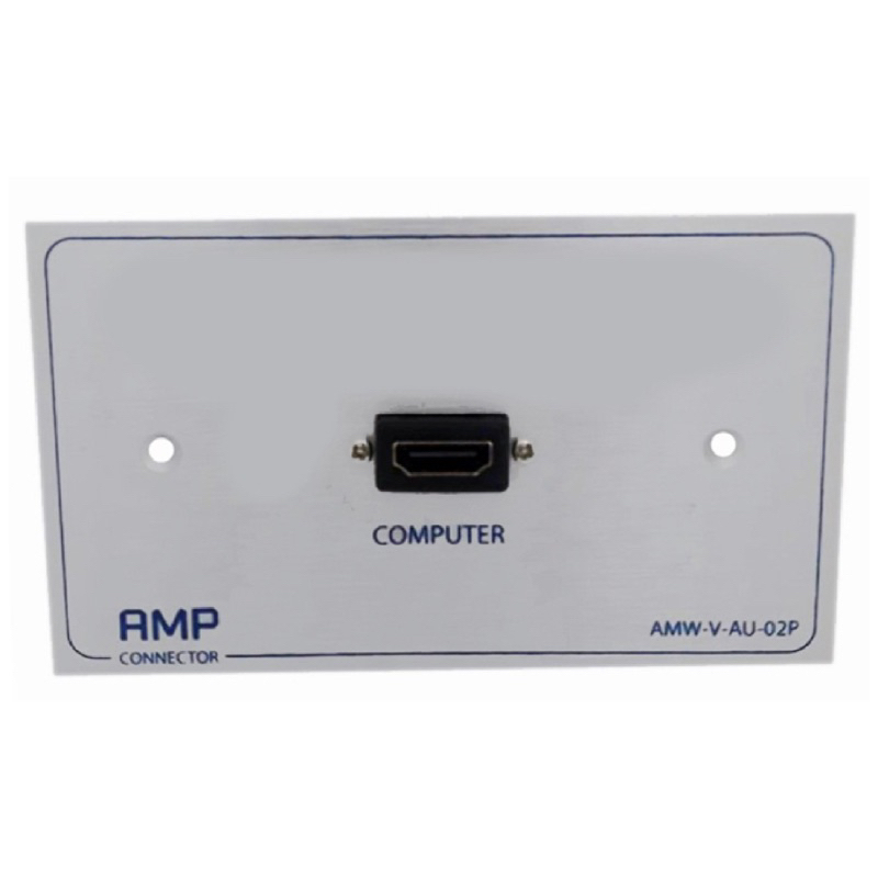 หน้ากากเต้ารับแบบเหล็ก Outlet HDMI หัวงอ ติดในผนัง 12Cm*7Cm