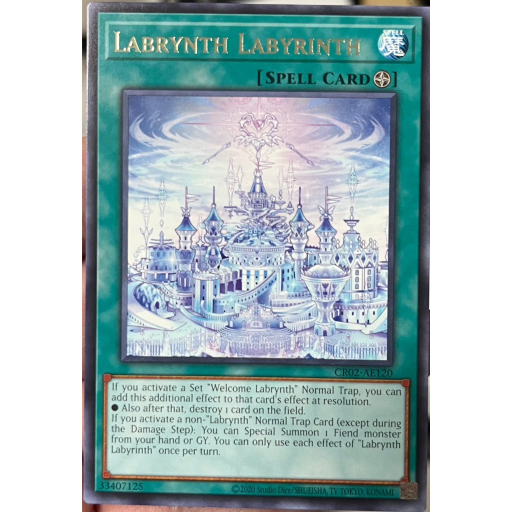 Yugioh Asia-Eng [CR02-AE120] Labrynth Labyrinth (Rare) การ์ดยูกิแท้ถูกลิขสิทธิ์