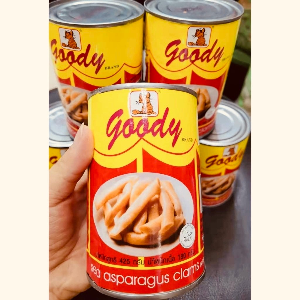 goody หน่อไม้ทะเลในน้ำเกลือ ไซด์00 ขนาด 400 กรัม