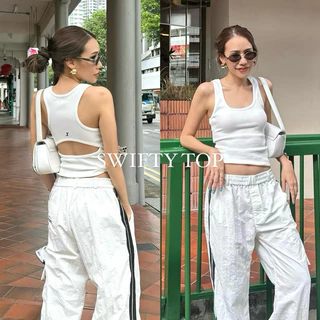 JARIN | SWIFTIE TOP (เสื้อกล้ามเว้าหลังปักlogo)