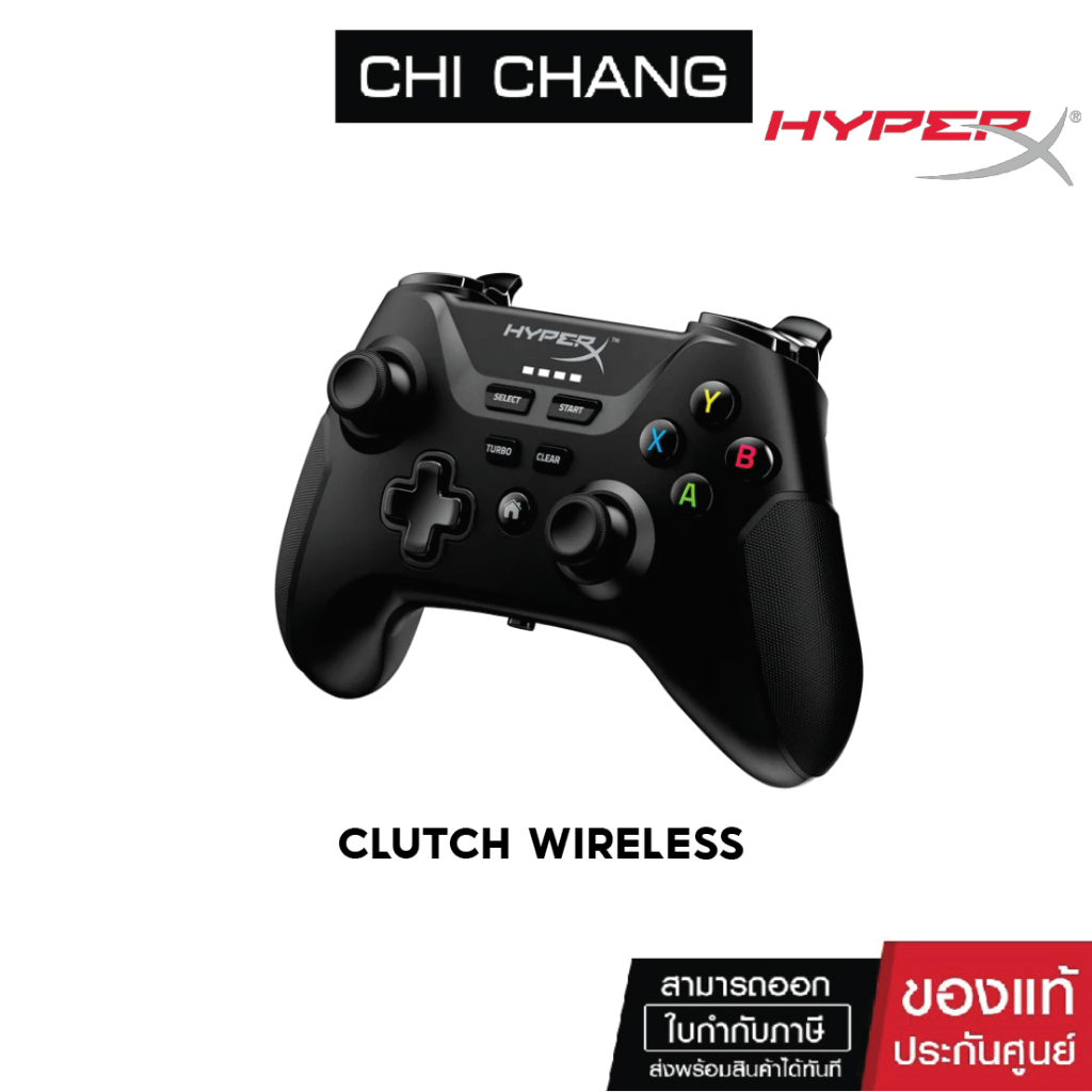 HYPERX CLUTCH WIRELESS MOBILE-PC (Black) # 516L8AA คอนโทรลเลอร์เกมมิ่งไร้สาย